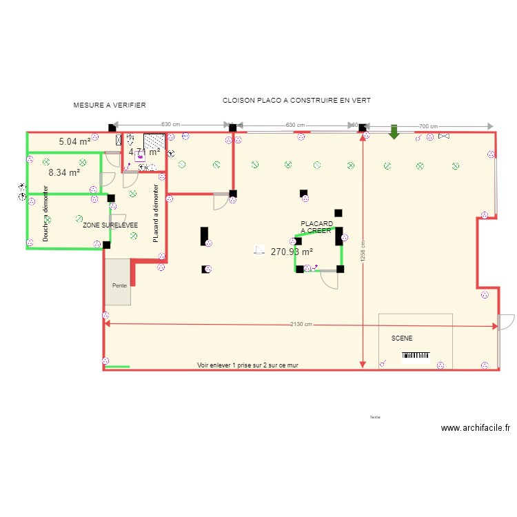 NEGRESKO 3 electricite sol. Plan de 0 pièce et 0 m2