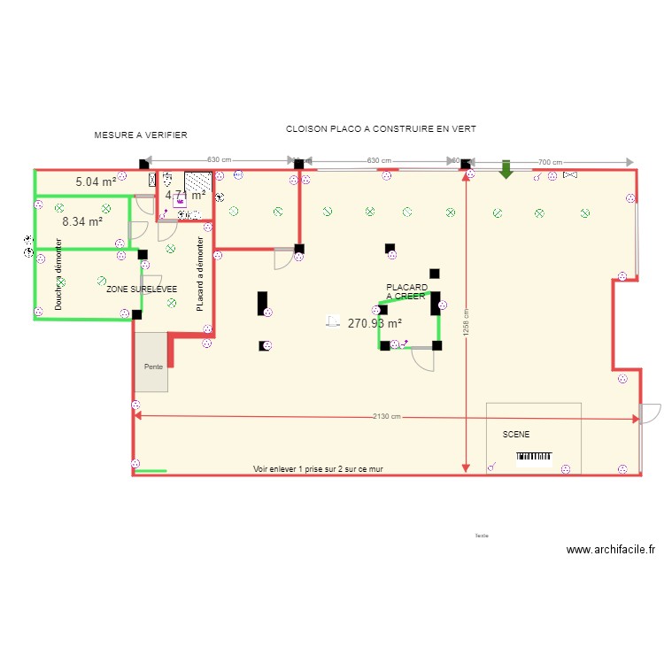 NEGRESKO 3 electricite sol. Plan de 0 pièce et 0 m2