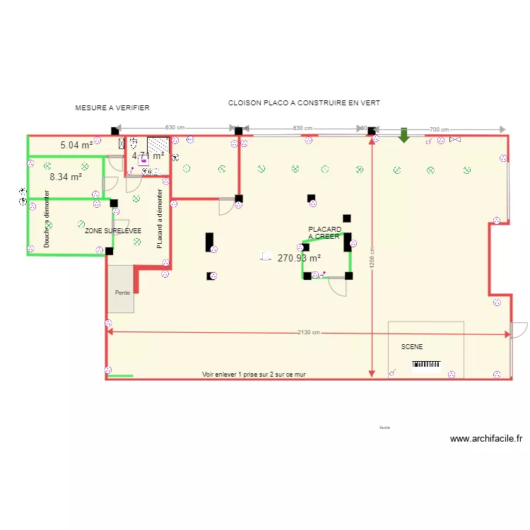 NEGRESKO 3 electricite sol. Plan de 