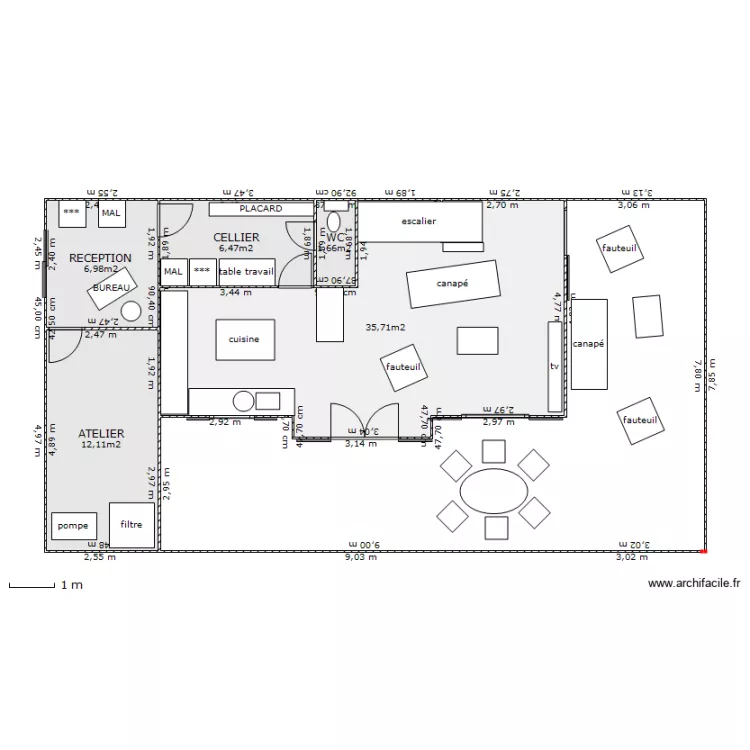 CHALET A. Plan de CHALET A. Plan de