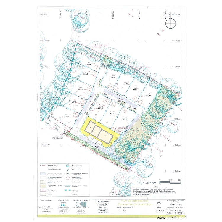 Challans - Lot. la Clairière. Plan de 3 pièces et 241 m2