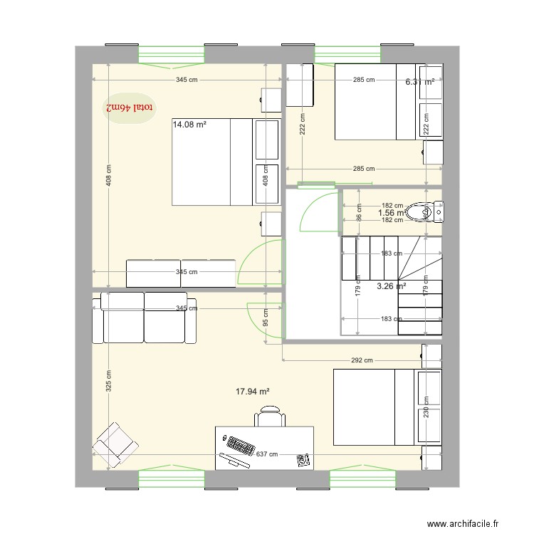 etage troyet projet. Plan de 0 pièce et 0 m2