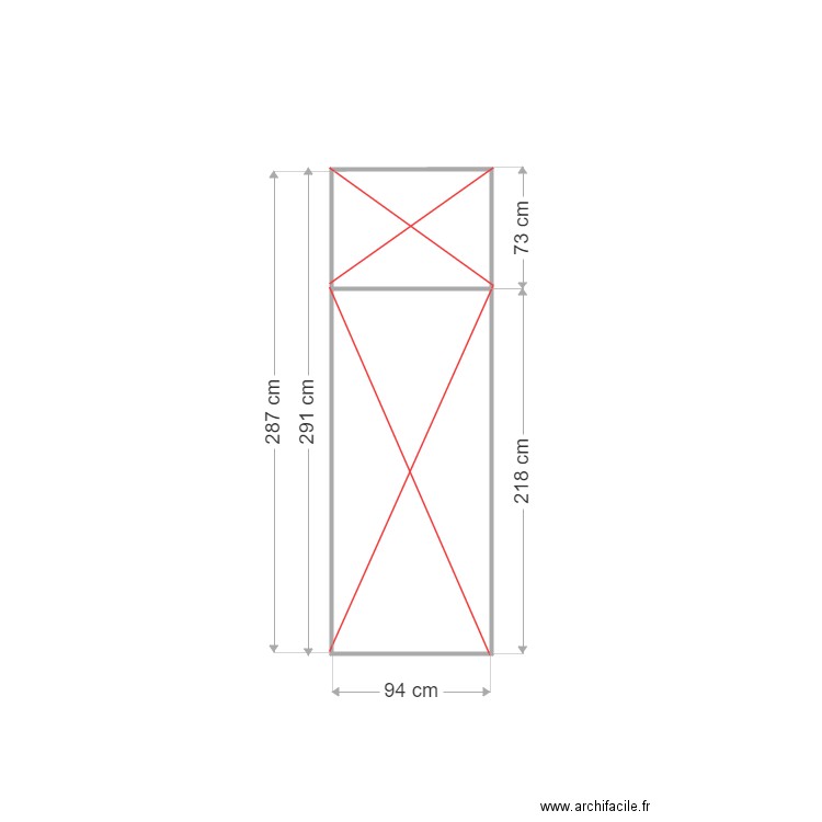 placard fermé chbre parents. Plan de 0 pièce et 0 m2