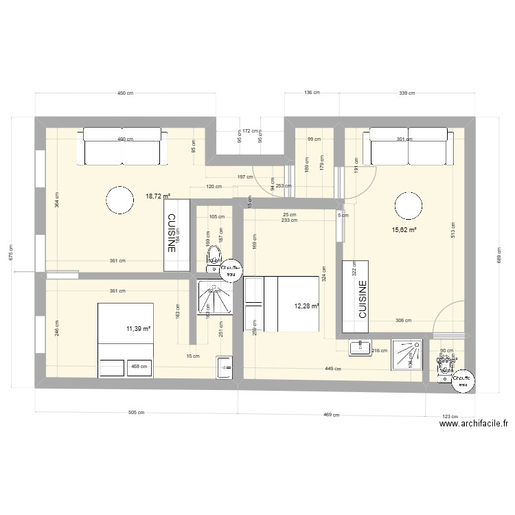 20 FERRAUD 1ER ETAGE. Plan de 0 pièce et 0 m2