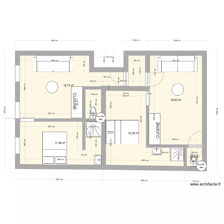 20 FERRAUD 1ER ETAGE. Plan de 