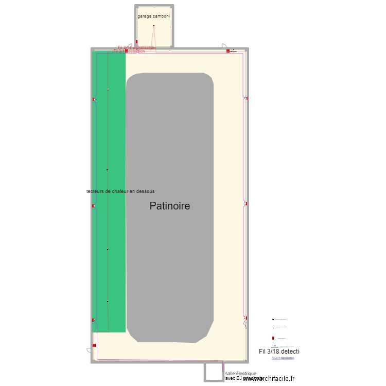 colise guigues. Plan de 2 pièces et 1870 m2