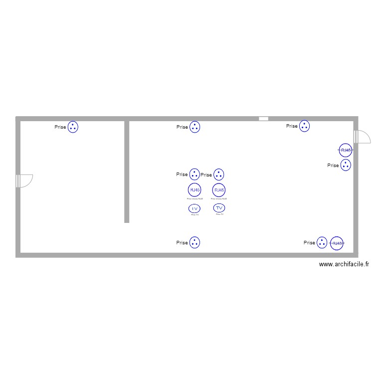 atelier (point electriques et reseau ). Plan de 0 pièce et 0 m2