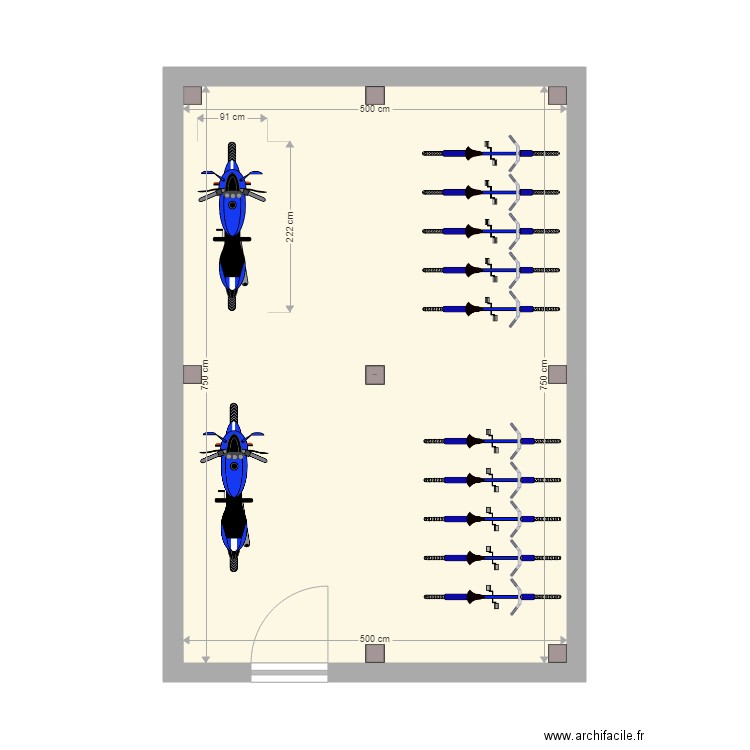 Local vélo Bâtiment A. Plan de 0 pièce et 0 m2