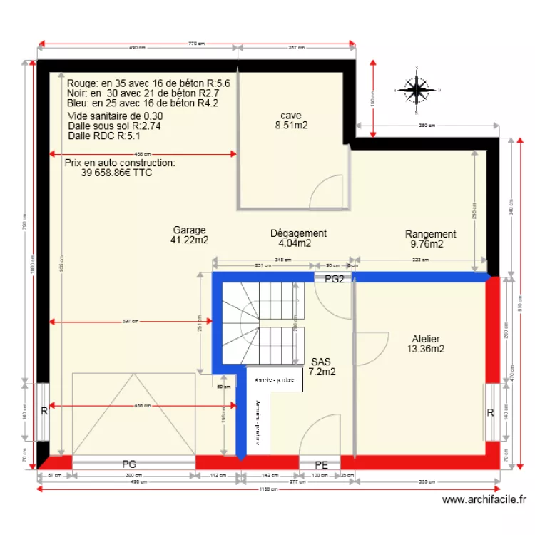 Cercier version 4. Plan de 