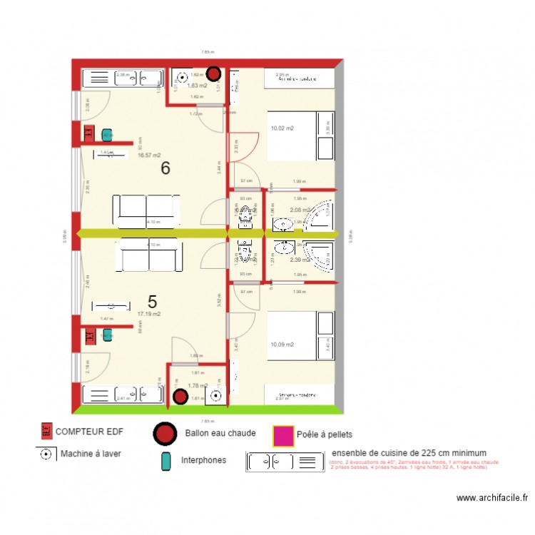 BASE LA SALLE projections studios 5 et 6. Plan de 0 pièce et 0 m2