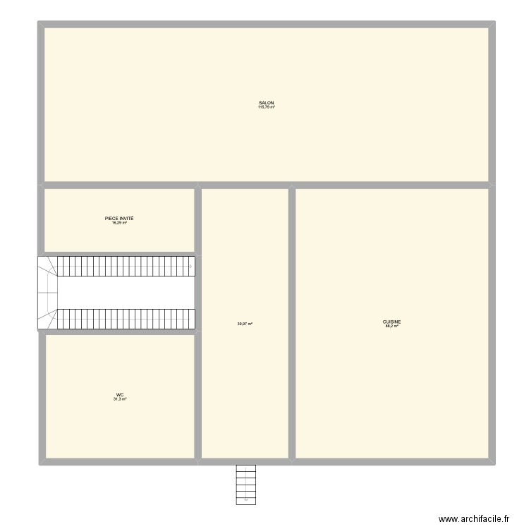 Maison 1. Plan de 5 pièces et 292 m2