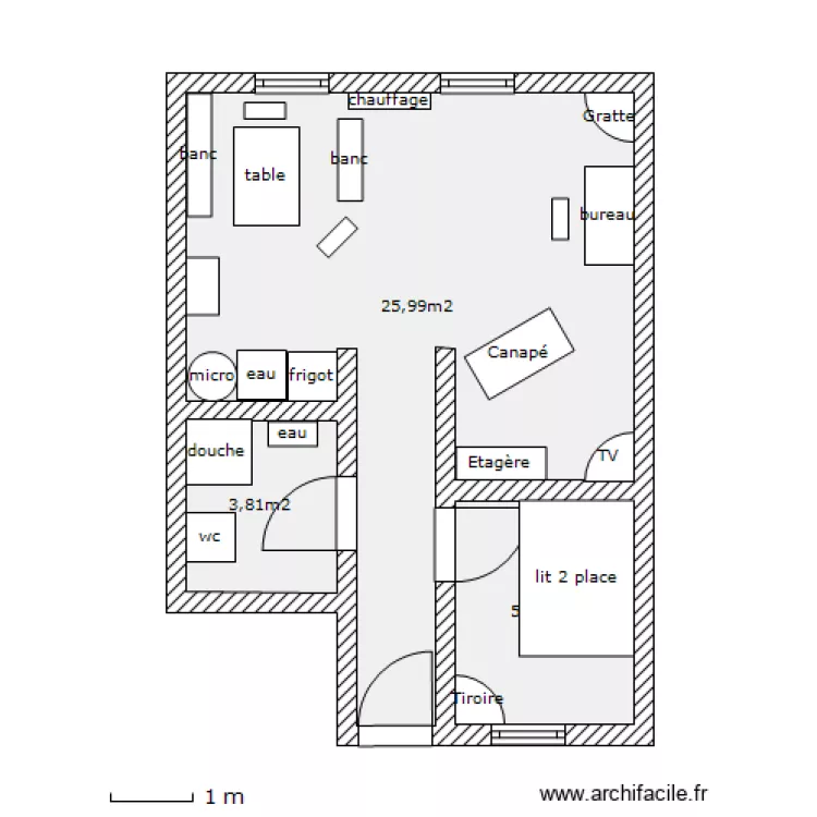 appartement. Plan de 