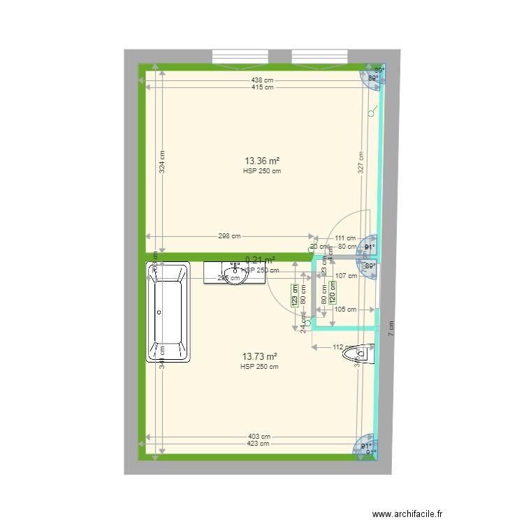 chambre 3. Plan de 0 pièce et 0 m2