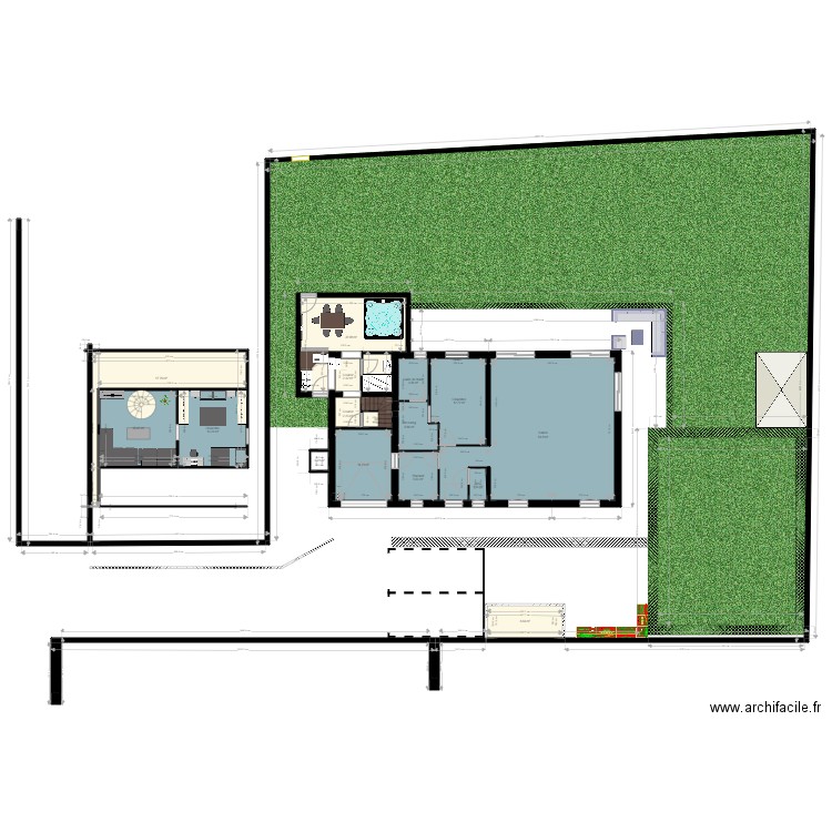 PLAN HC2 TERRAIN. Plan de 0 pièce et 0 m2