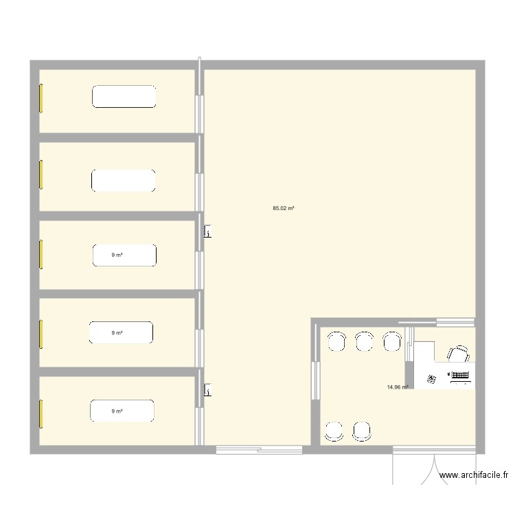 Cabinet. Plan de 0 pièce et 0 m2