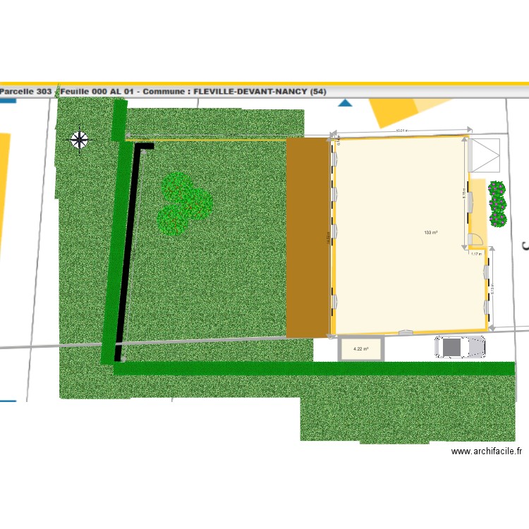 Plan de masse clôture. Plan de 0 pièce et 0 m2