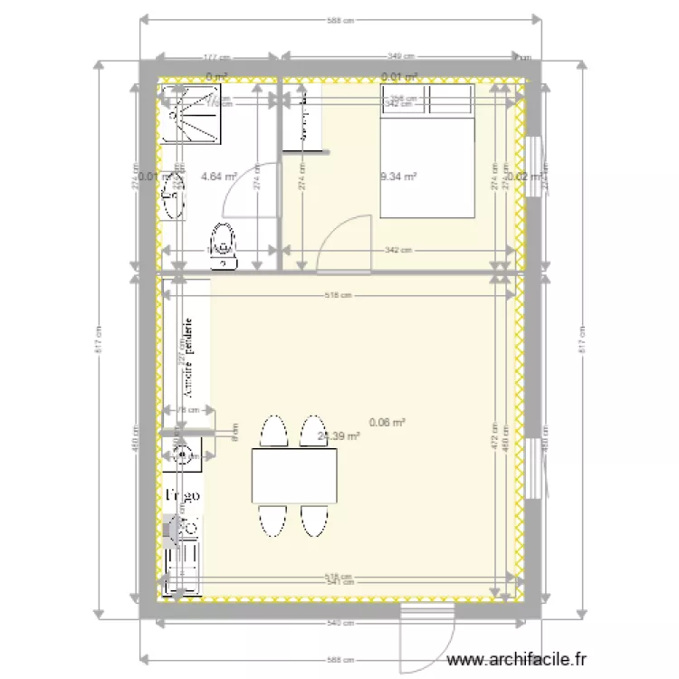 3EM ETAGE GAUCHE ASENCIO MODIFIE. Plan de 3EM ETAGE GAUCHE ASENCIO MODIFIE. Plan de