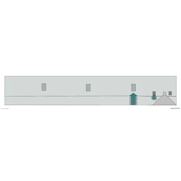 facade ouest projet. Plan de facade ouest projet. Plan de