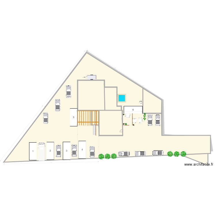 container terrain3. Plan de 0 pièce et 0 m2