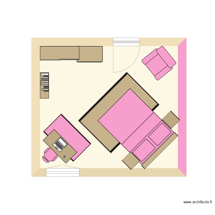 chambre CARLA. Plan de 0 pièce et 0 m2