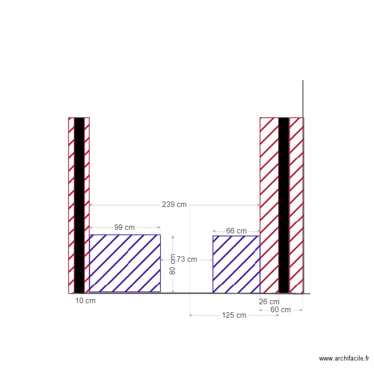 Monge mur chambre2. Plan de 0 pièce et 0 m2