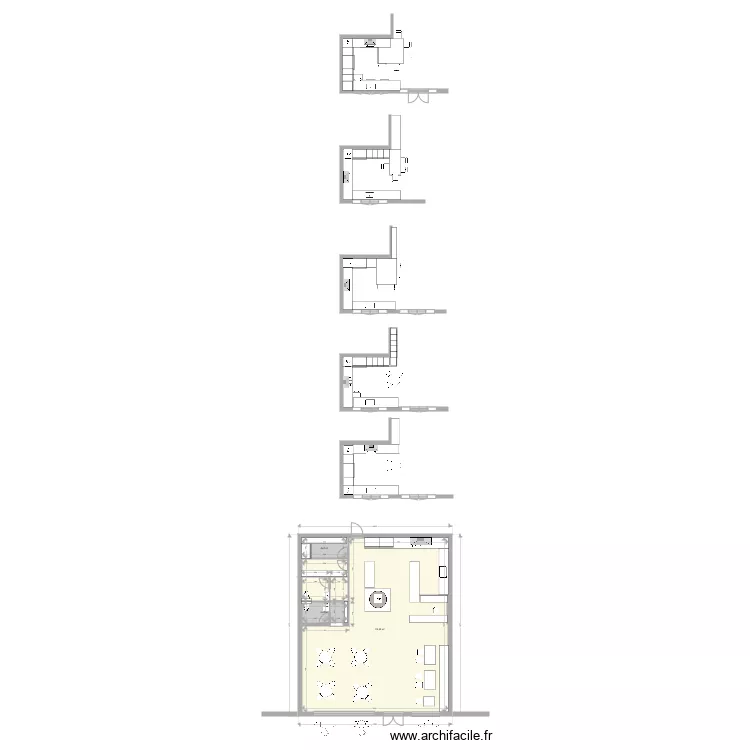 SANDRINE CUISINE 3. Plan de 