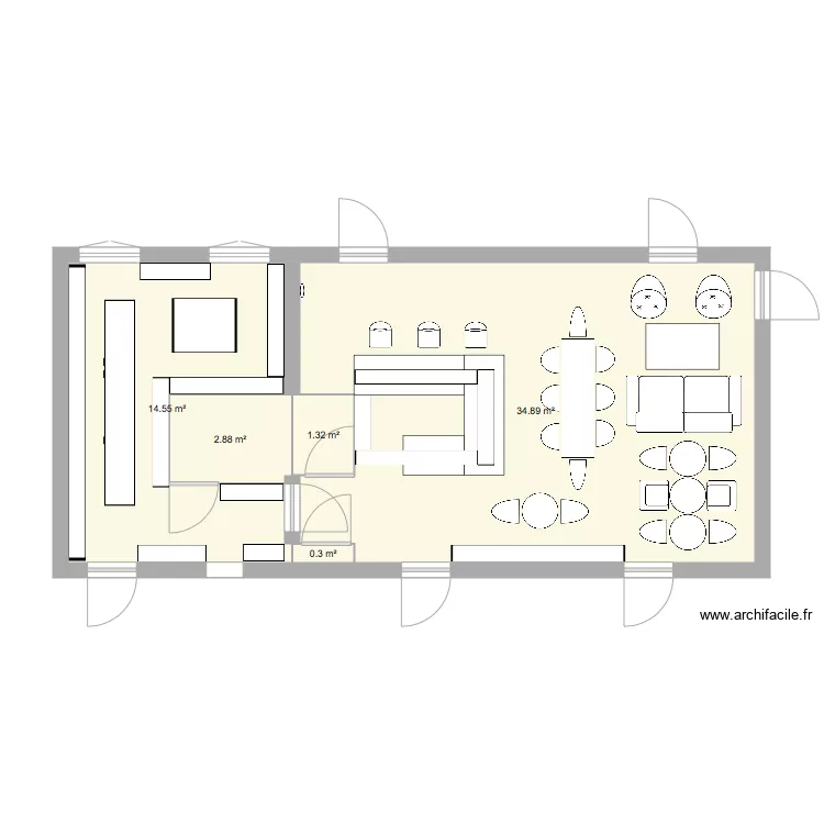 &eacute;picerie. Plan de 