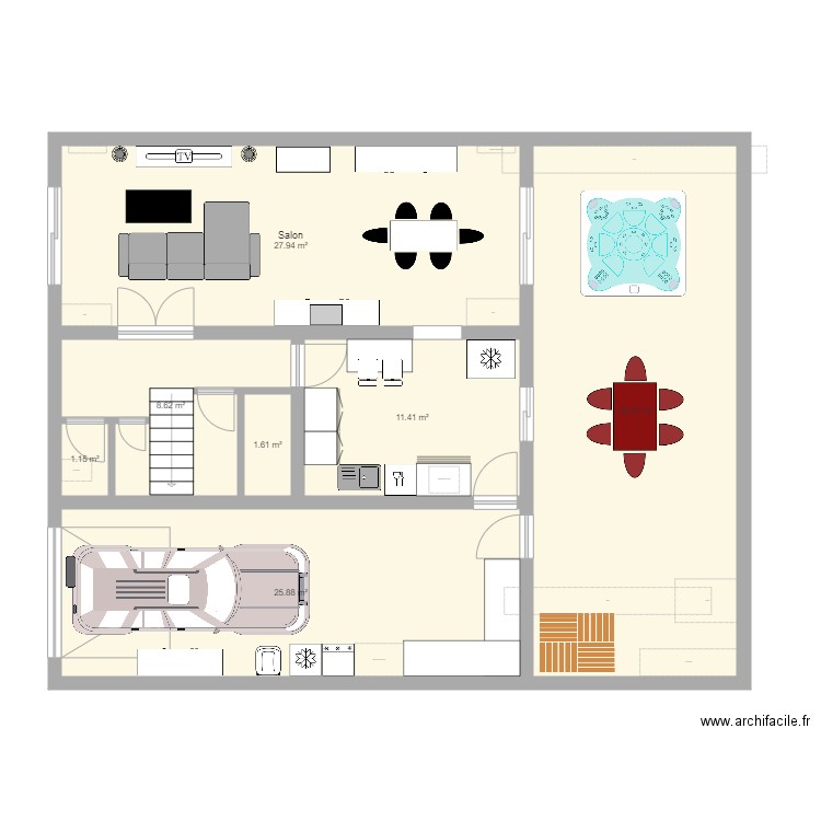 maison 2 - Plan dessiné par tendreangelus