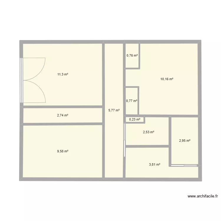 Appartement 2. Plan de 