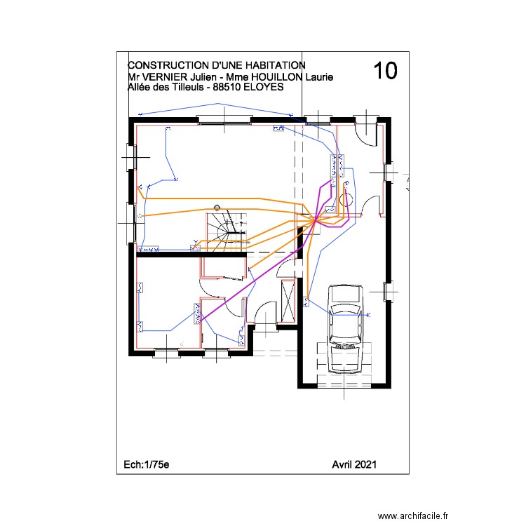 Plan Julien rdc alims pc. Plan de 0 pièce et 0 m2