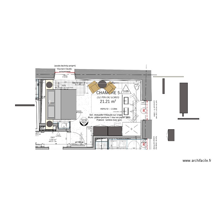 bed 5 new idea. Plan de 0 pièce et 0 m2