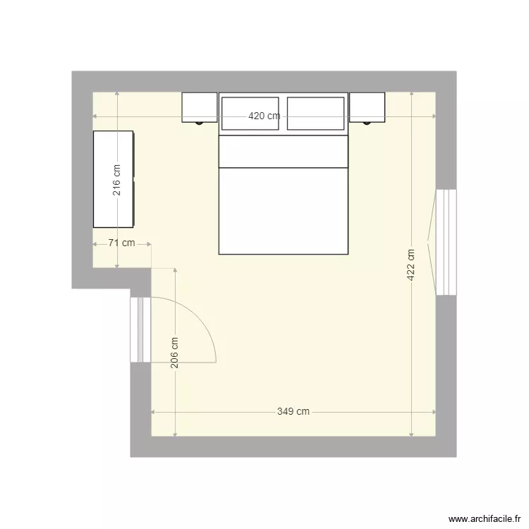 chambre parents. Plan de chambre parents. Plan de