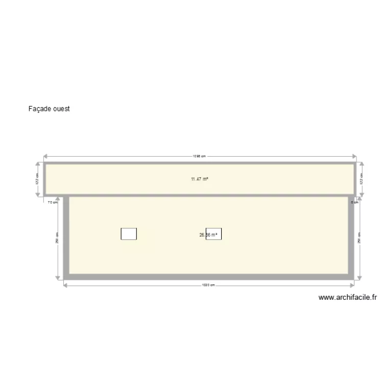 façade ouest2. Plan de façade ouest2. Plan de