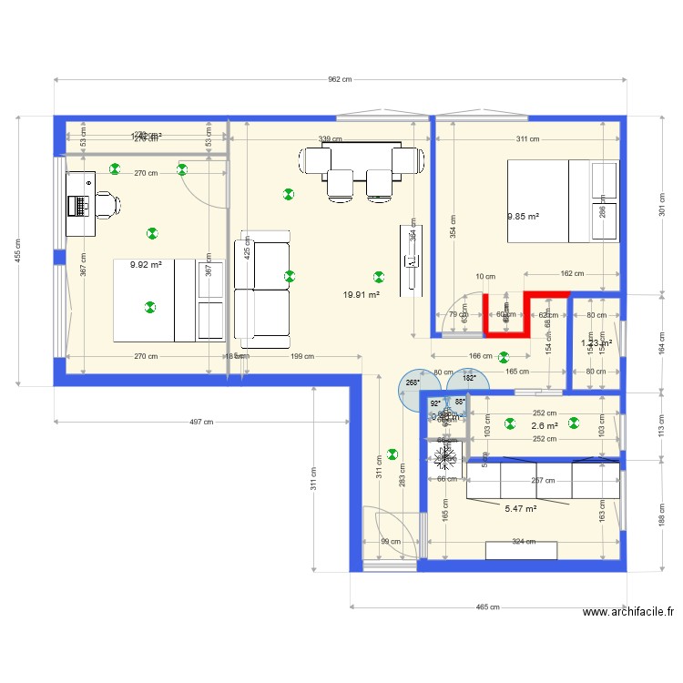 huchon new 4. Plan de 0 pièce et 0 m2