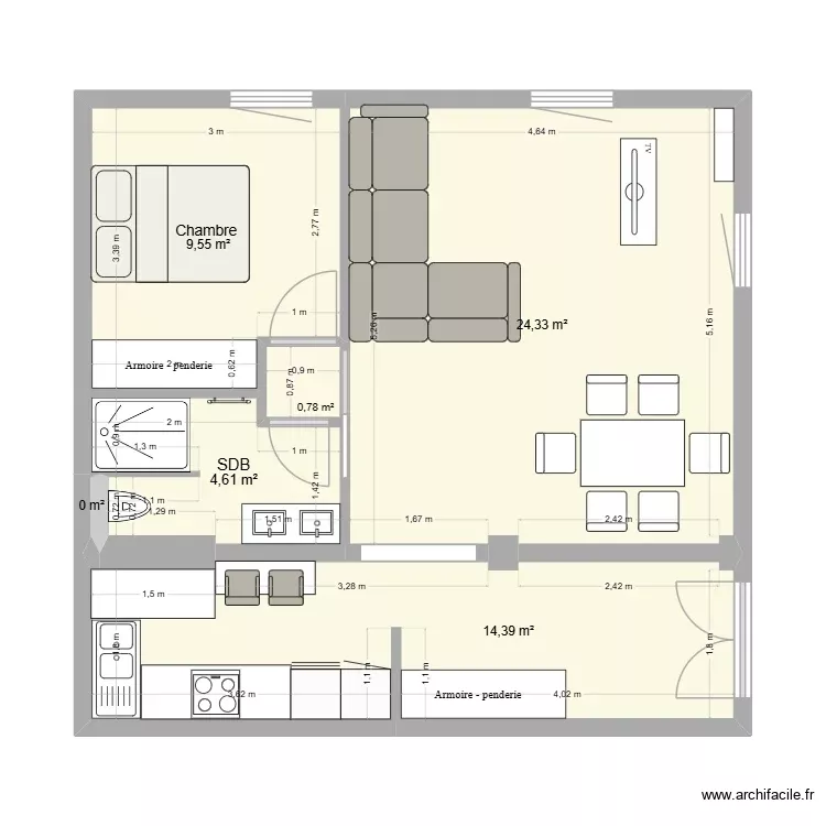 ars. Plan de 6 Pièces et 54 m² ars. Plan de 6 Pièces et 54 m²