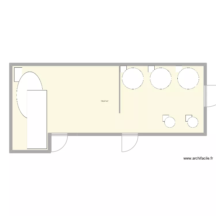 Pressoir. Plan de 1 et 116 m² Pressoir. Plan de 1 et 116 m²