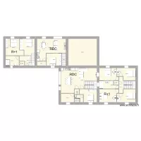 Existant RDC maison de Montelier 