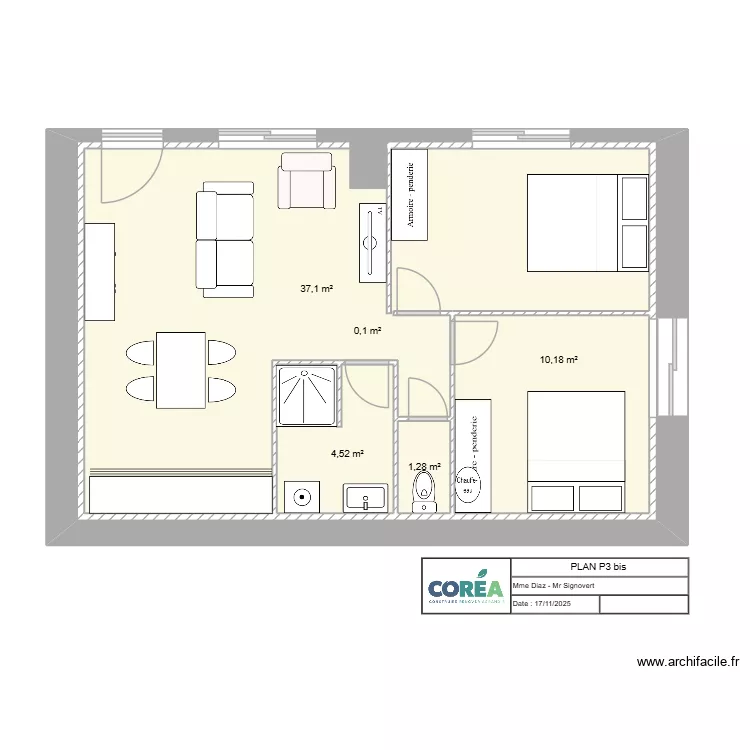 PLAN AMELIE P3 bis. Plan de PLAN AMELIE P3 bis. Plan de