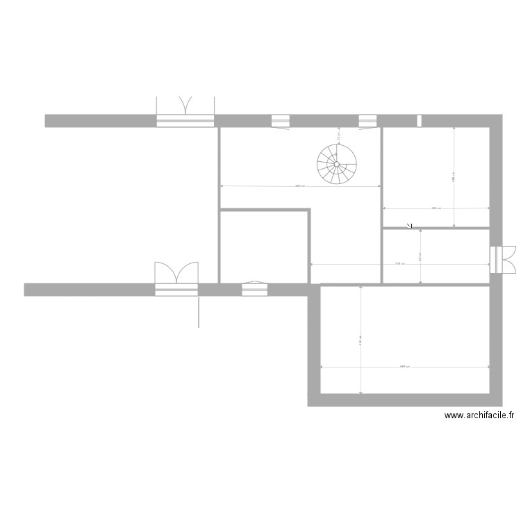 aménagement rdc. Plan de 0 pièce et 0 m2