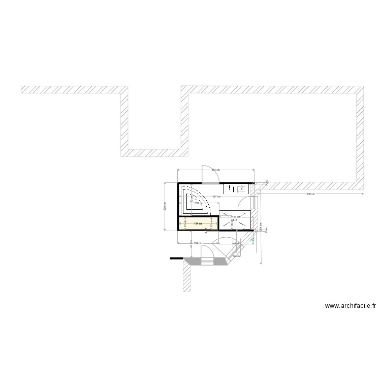 salle de bain 2. Plan de 0 pièce et 0 m2