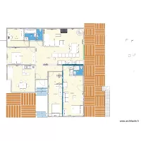 plan h&eacute;singue 4 chambres avec F1 OK