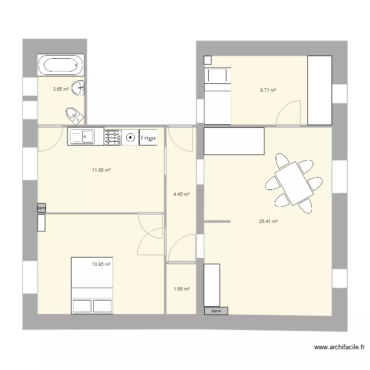 appart 11 05 2018. Plan de 