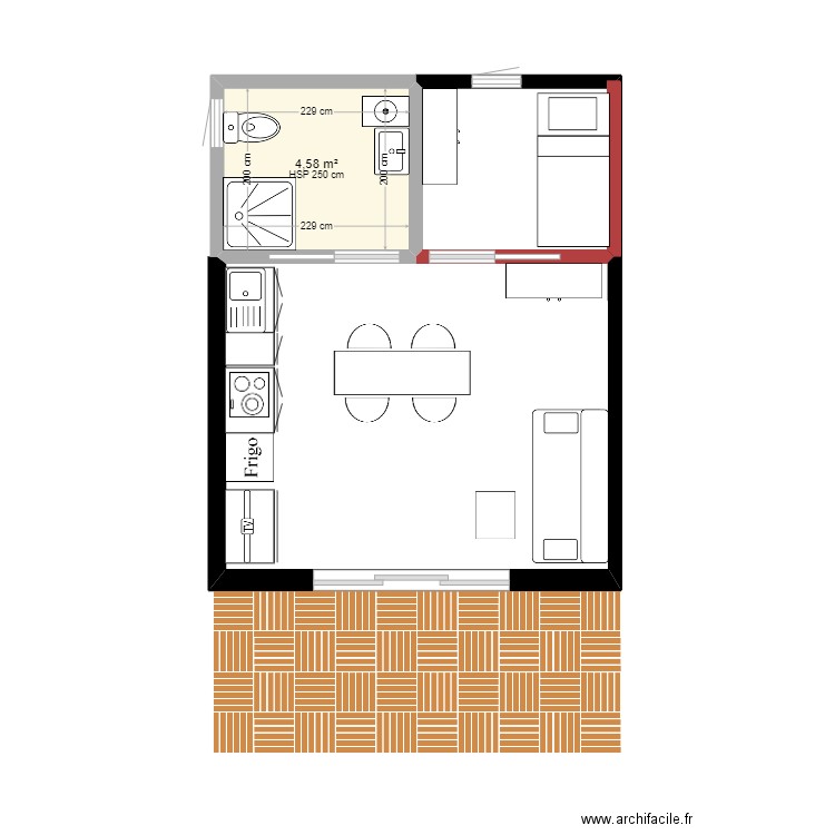 plan 4 personnes. Plan de 0 pièce et 0 m2