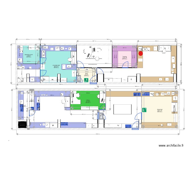 Plan L. Plan de 0 pièce et 0 m2