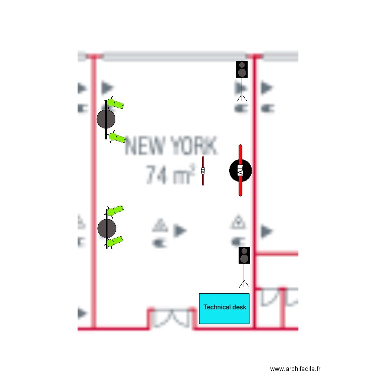 Hilton New York. Plan de 0 pièce et 0 m2
