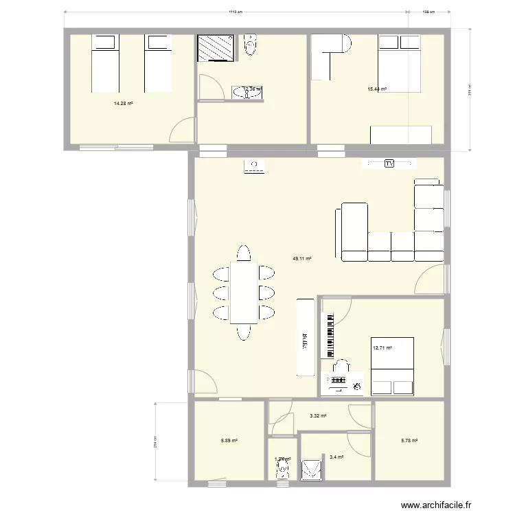 Maubuisson Extension. Plan de 