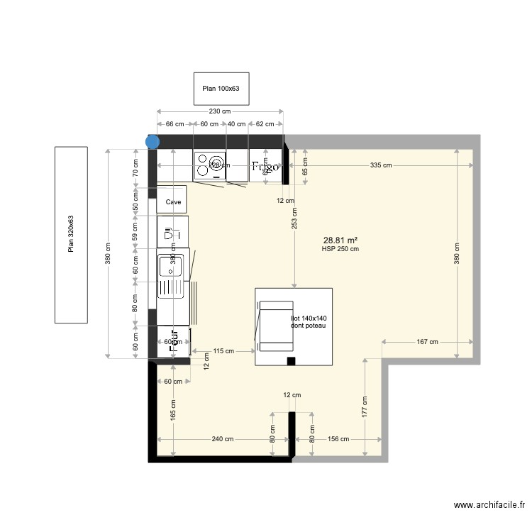 CUISINE LAFOSSE. Plan de 0 pièce et 0 m2