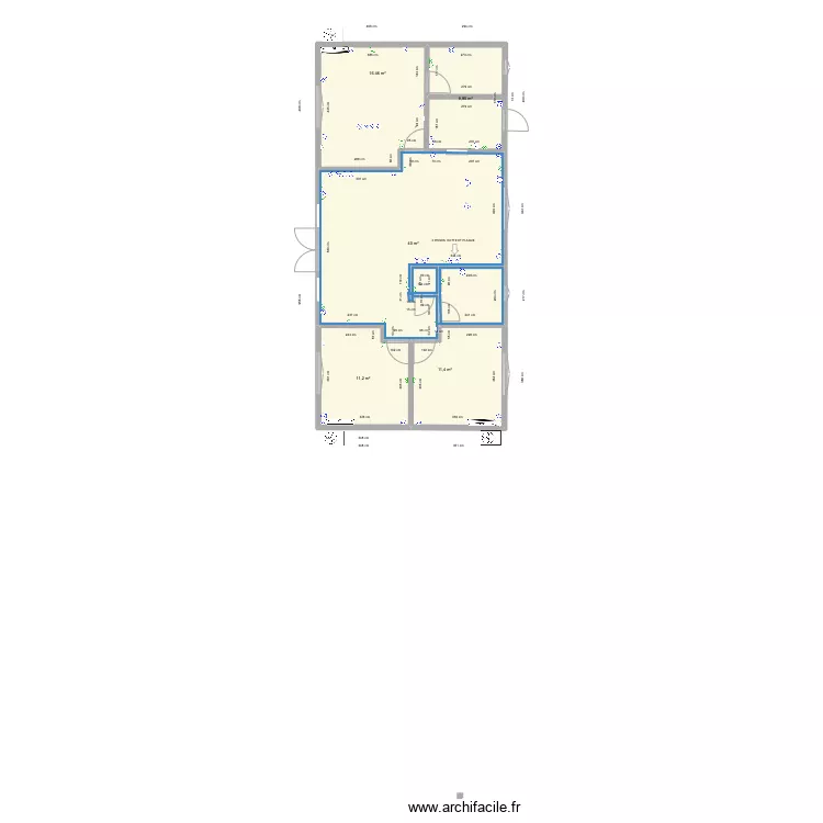 FENETTEAU 3 CH  ELECTRICITE. Plan de 