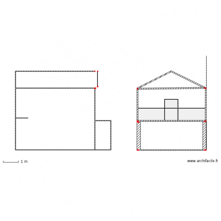 vue façade et toiture P3. Plan de 0 pièce et 0 m2