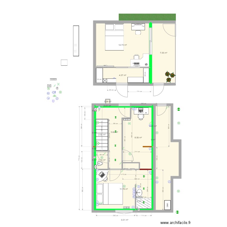 Maison Extension V3 1. Plan de 0 pièce et 0 m2